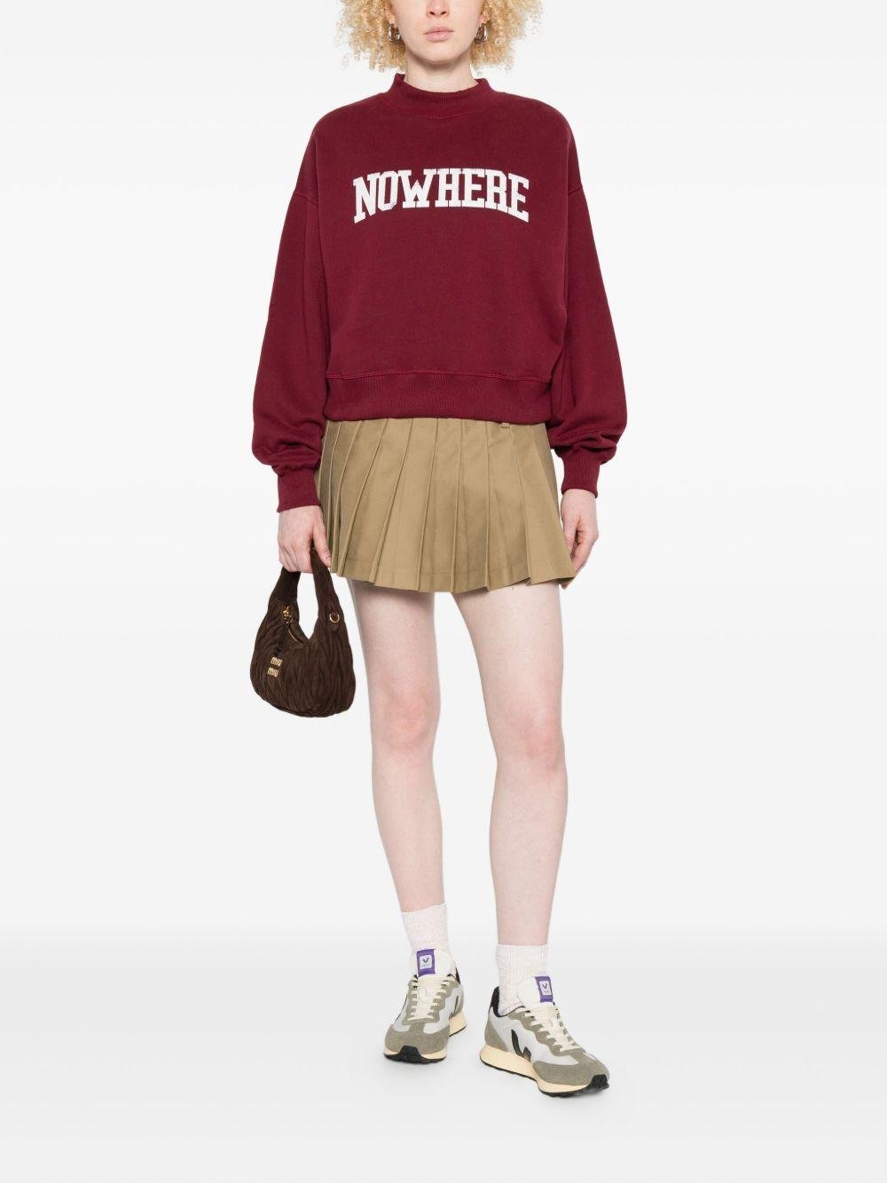 Felpa per donna The New Society rosso con stampa grafica - Rubino Kids