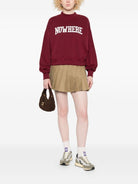 Felpa per donna The New Society rosso con stampa grafica - Rubino Kids