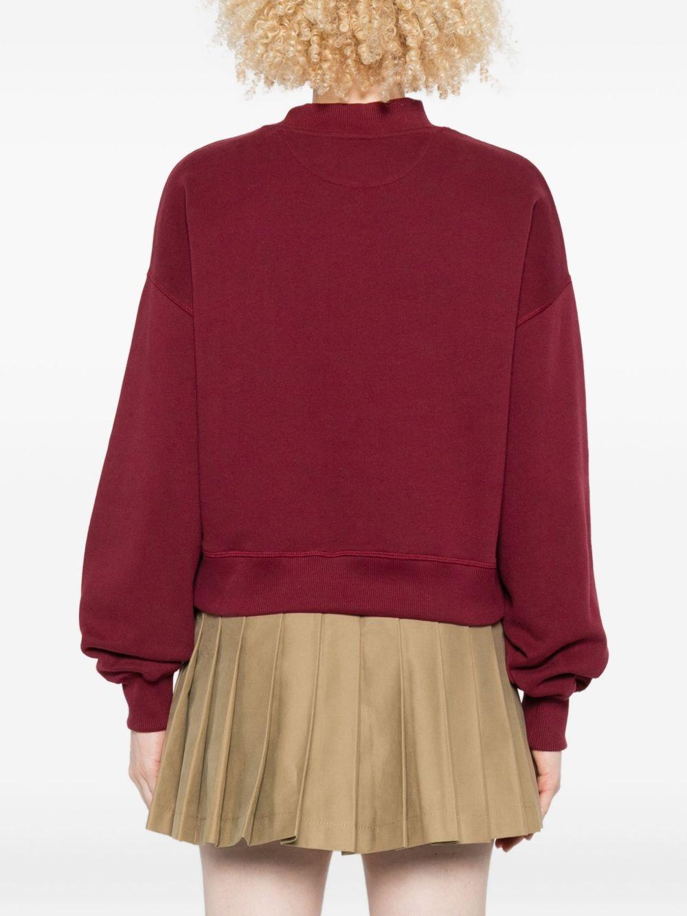 Felpa per donna The New Society rosso con stampa grafica - Rubino Kids