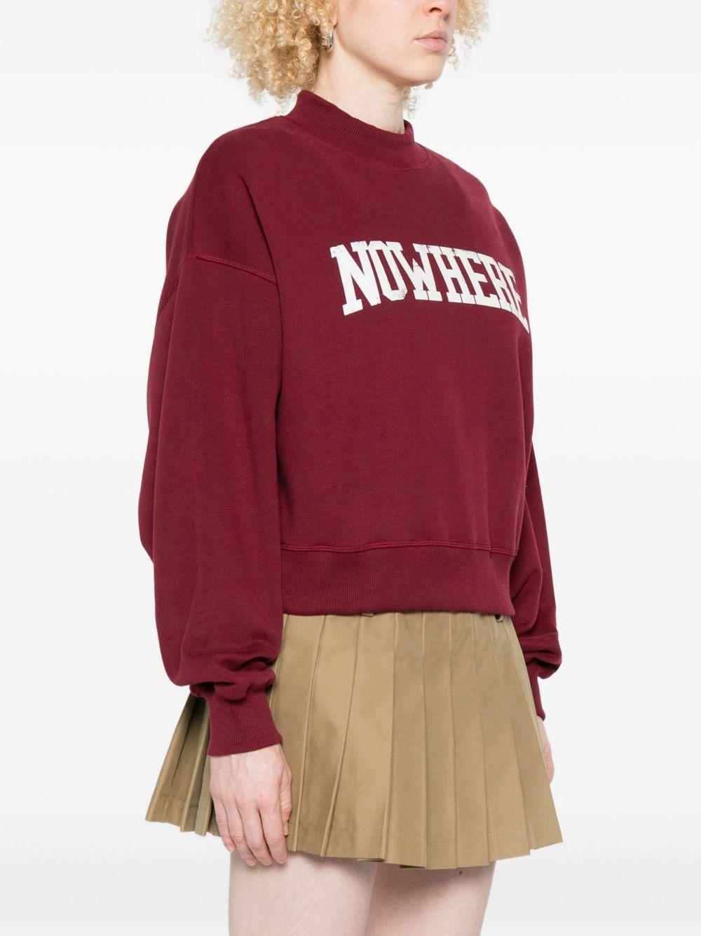 Felpa per donna The New Society rosso con stampa grafica - Rubino Kids