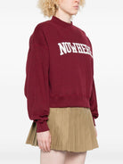 Felpa per donna The New Society rosso con stampa grafica - Rubino Kids