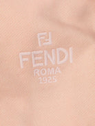 Felpa per neonata Fendi Kids rosa con logo ricamato - Rubino Kids
