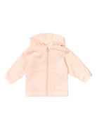 Felpa per neonata Fendi Kids rosa con logo ricamato - Rubino Kids