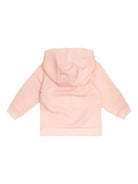 Felpa per neonata Fendi Kids rosa con logo ricamato - Rubino Kids