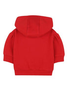 Felpa per neonata Kenzo Kids rossa con stampa con logo - Rubino Kids