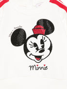 Felpa per neonata Monnalisa bianca con Minnie Mouse - Rubino Kids
