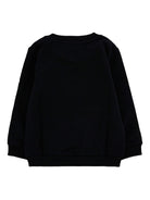 Felpa per neonata Moschino Kids nero con logo Teddy Bear e fiocco - Rubino Kids