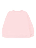 Felpa per neonata Moschino Kids rosa con logo Teddy Bear - Rubino Kids