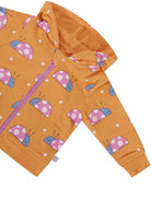 Felpa per neonata Stella McCartney Kids arancione con stampa coccinelle all - over - Rubino Kids