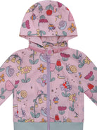 Felpa per neonata Stella McCartney Kids rosa con logo all - over - Rubino Kids