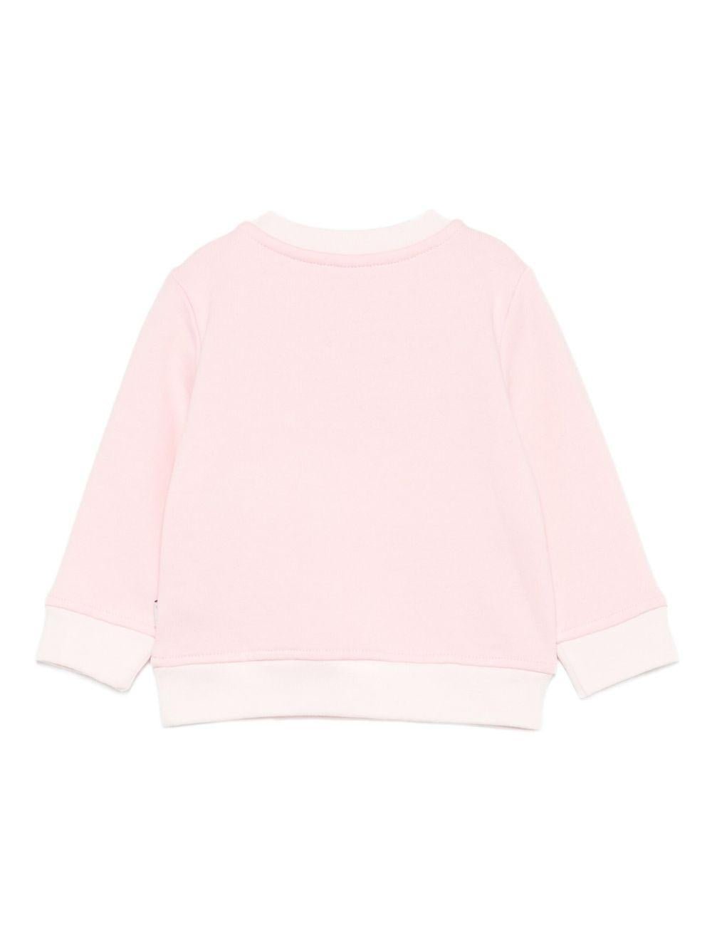 Felpa per neonata Stella McCartney Kids rosa con stampa di uccelli - Rubino Kids