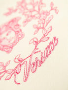 Felpa per neonata Versace Kids beige con stampa Medusa Crest - Rubino Kids