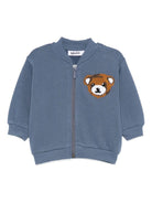 Felpa per neonati Molo blu con orsetto ricamato - Rubino Kids