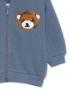 Felpa per neonati Molo blu con orsetto ricamato - Rubino Kids