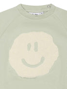 Felpa per neonati Molo Disc verde con ricamo in spugna sul davanti - Rubino Kids