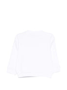 Felpa per neonati Moschino Kids bianca con stampa Teddy Bear sul davanti - Rubino Kids