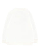 Felpa per neonati Moschino Kids bianco con logo Teddy Bear - Rubino Kids