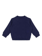 Felpa per neonati Moschino Kids blu con stampa Teddy Bear - Rubino Kids