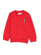 Felpa per neonati Moschino Kids rosso con logo Teddy Bear - Rubino Kids