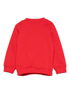 Felpa per neonati Moschino Kids rosso con logo Teddy Bear - Rubino Kids