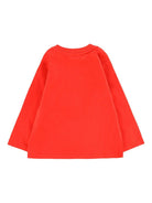 Felpa per neonati Moschino Kids rosso con stampa a matita - Rubino Kids