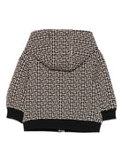 Felpa per neonato Balmain Kids nero con motivo monogramma - Rubino Kids