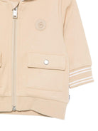 Felpa per neonato Boss Kids beige con cappuccio e tasca - Rubino Kids