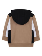 Felpa per neonato BOSS Kids marrone con design color - block - Rubino Kids
