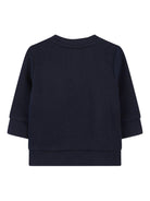 Felpa per neonato Boss Kidswear blu con applicazione logo - Rubino Kids