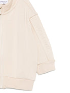 Felpa per neonato Emporio Armani Kids beige con orlo a coste - Rubino Kids