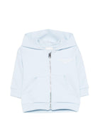 Felpa per neonato Givenchy Kids azzurra con logo sul davanti - Rubino Kids