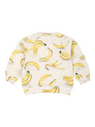 Felpa per neonato Molo bianco con stampa grafica all - over e maniche lunghe - Rubino Kids