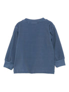 Felpa per neonato Molo blu con stampa cane - Rubino Kids