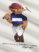 Felpa per neonato Polo Raulph Lauren Kids bianca con stampa bear sul davanti - Rubino Kids
