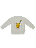 Felpa per neonato Stella McCartney Kids bianco con stampa grafica sul davanti - Rubino Kids