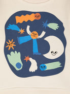 Felpa per neonato Stella McCartney Kids bianco con stampa logo - Rubino Kids