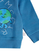 Felpa per neonato Stella McCartney Kids blu con stampa grafica sul davanti - Rubino Kids