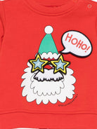 Felpa per neonato Stella McCartney Kids rosso con stampa Babbo Natale - Rubino Kids