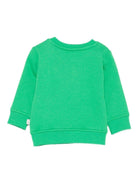 Felpa per neonato Stella McCartney Kids verde con stampa grafica - Rubino Kids