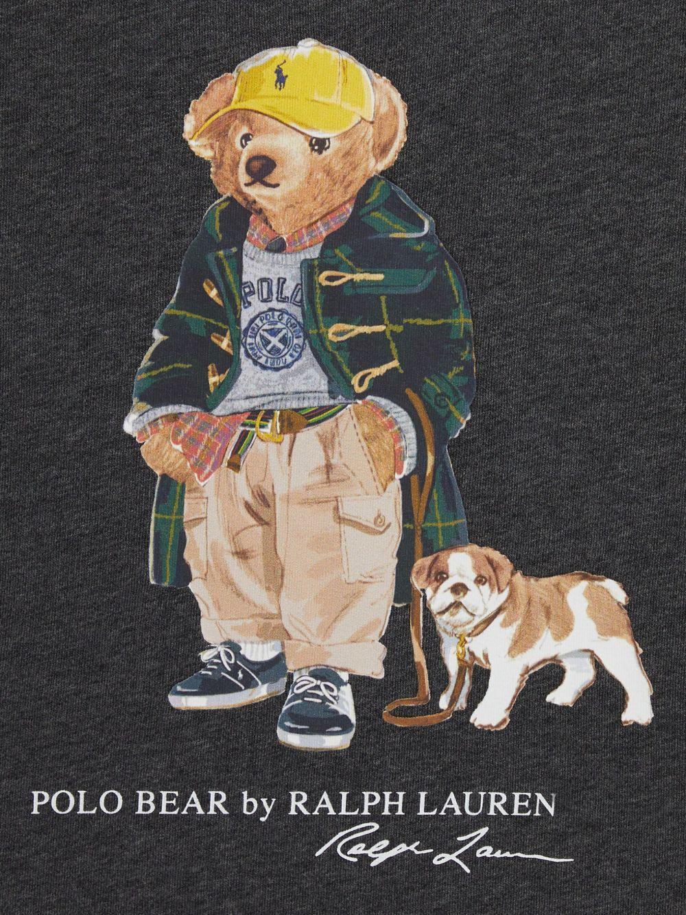 Felpa Polo Bear per bambino Polo Ralph Lauren Kids blu con motivo Polo Bear - Rubino Kids