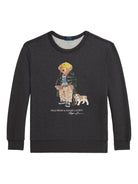 Felpa Polo Bear per bambino Polo Ralph Lauren Kids blu con motivo Polo Bear - Rubino Kids