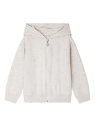 Felpa Talent per bambina Bonpoint grigia con stampa con ciliegie - Rubino Kids