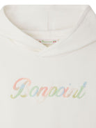 Felpa Tita per bambina Bonpoint bianco con cappuccio - Rubino Kids