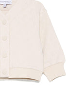 Felpe per neonati Emporio Armani Kids beige con chiusura a bottoni - Rubino Kids