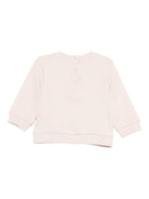 Felpe per neonati Fendi Kids beige con stampa grafica scoiattolo - Rubino Kids