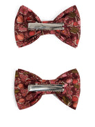 Fermacapelli Tutu per bambina Bonpoint rosso con motivo a fiori (2 pezzi) - Rubino Kids