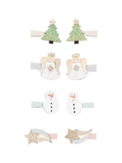 Fermagli per capelli per bambina Mimi & Lula multicolore con motivo natalizio - Rubino Kids