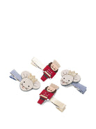 Fermagli per capelli per bambina Mimi & Lula multicolore con motivo natalizio - Rubino Kids