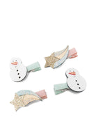Fermagli per capelli per bambina Mimi & Lula multicolore con motivo natalizio - Rubino Kids