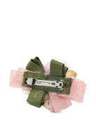 Fermaglio per capelli per bambina Colorichiari rosa con fiori - Rubino Kids